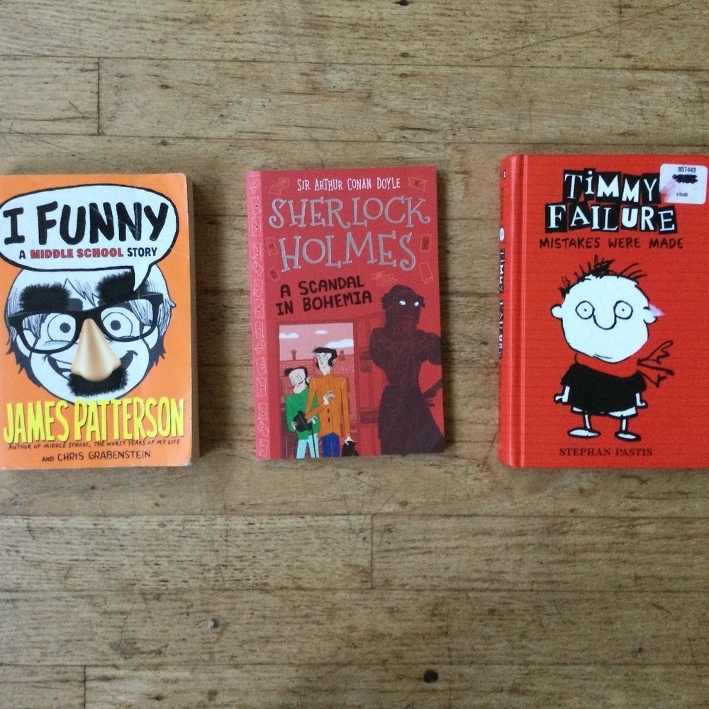 Timmy Failure, Sherlock Holmes, and I Funny 3 book lot